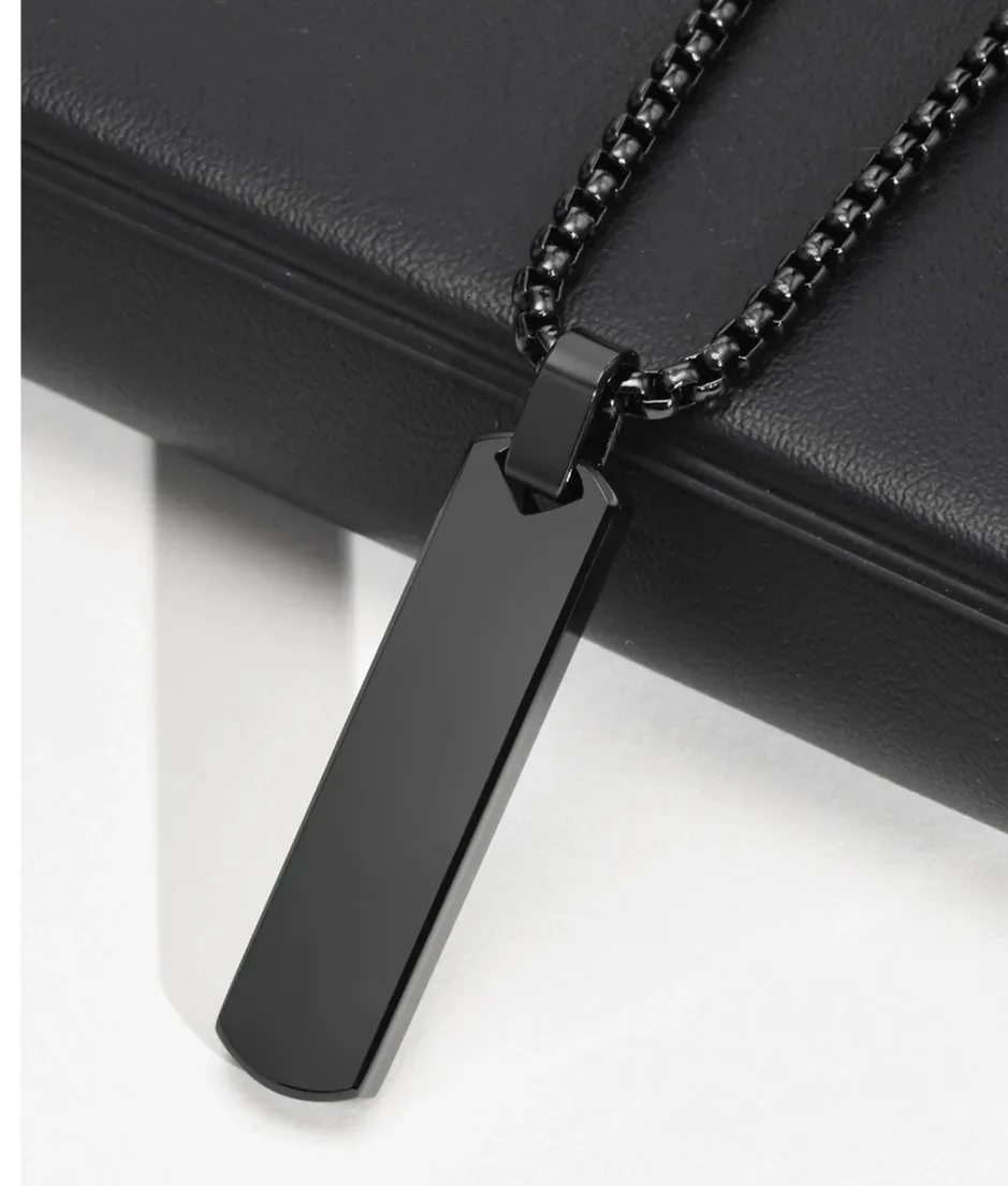Bar Pendant Box Chain