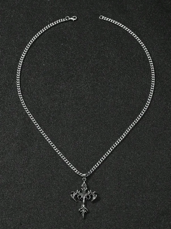 Gothic Cross Pendant Chain